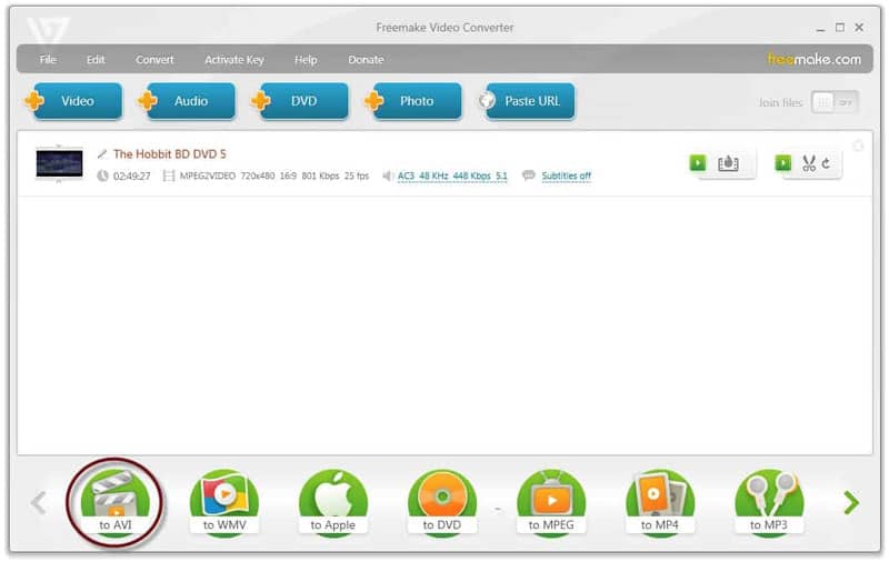 DVD als MP4 speichern mit Freemake