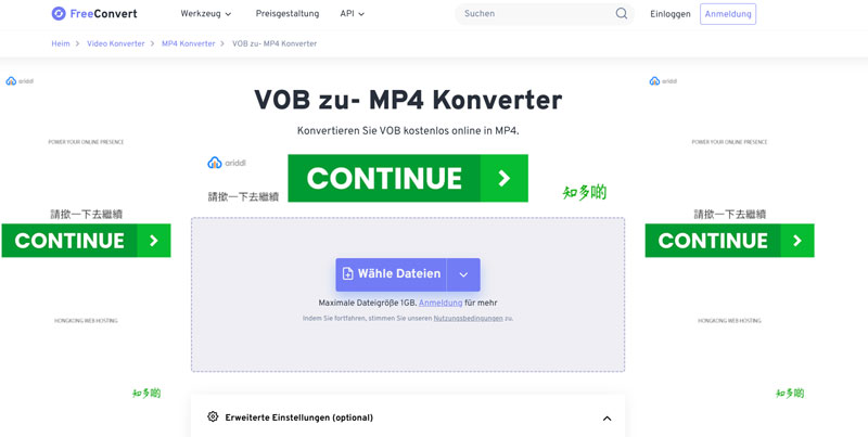 VOB zu- MP4 Konverter