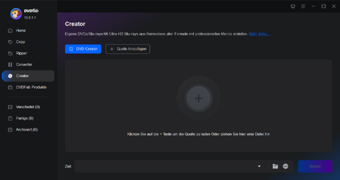 DVDFab DVD Creator auf Windows
