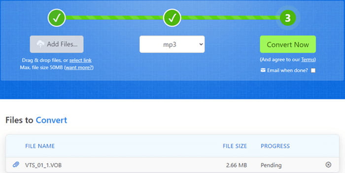 DVD in MP3 mit Zamzar umwandeln