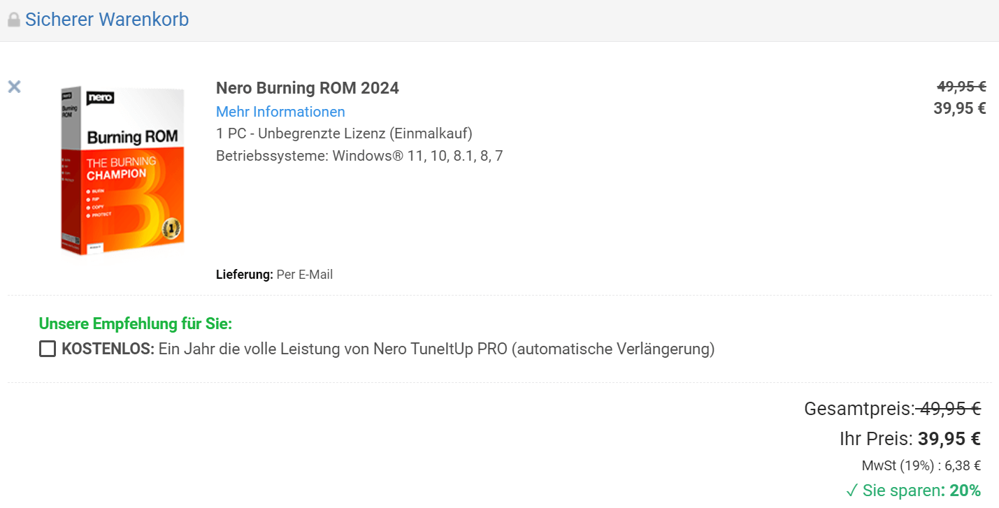 Nero Burning ROM Kostenlos