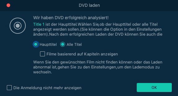 Alle Titel wählen