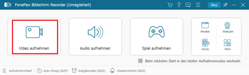 FonePaw Bildschirm Recorder
