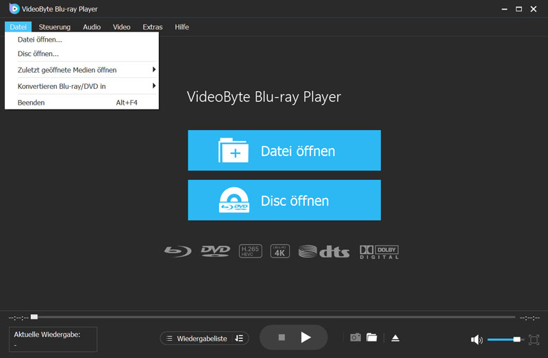 DVD/Blu-ray öffnen